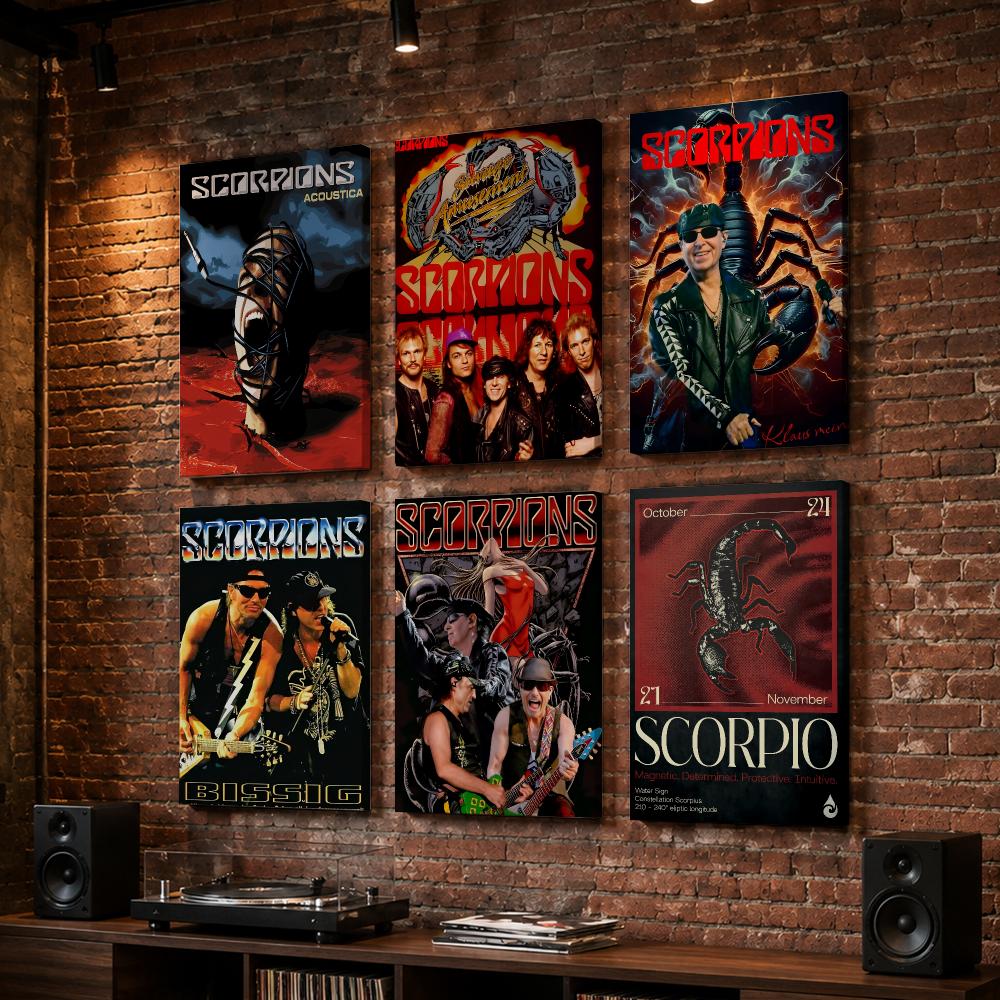 Live Rock - Quadro de parede com moldura, pôster