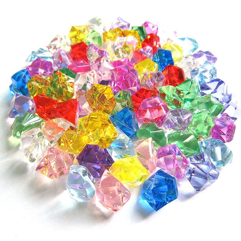 Marine Aquarium Cube - 100 pçs pedras acrílicas cubos de