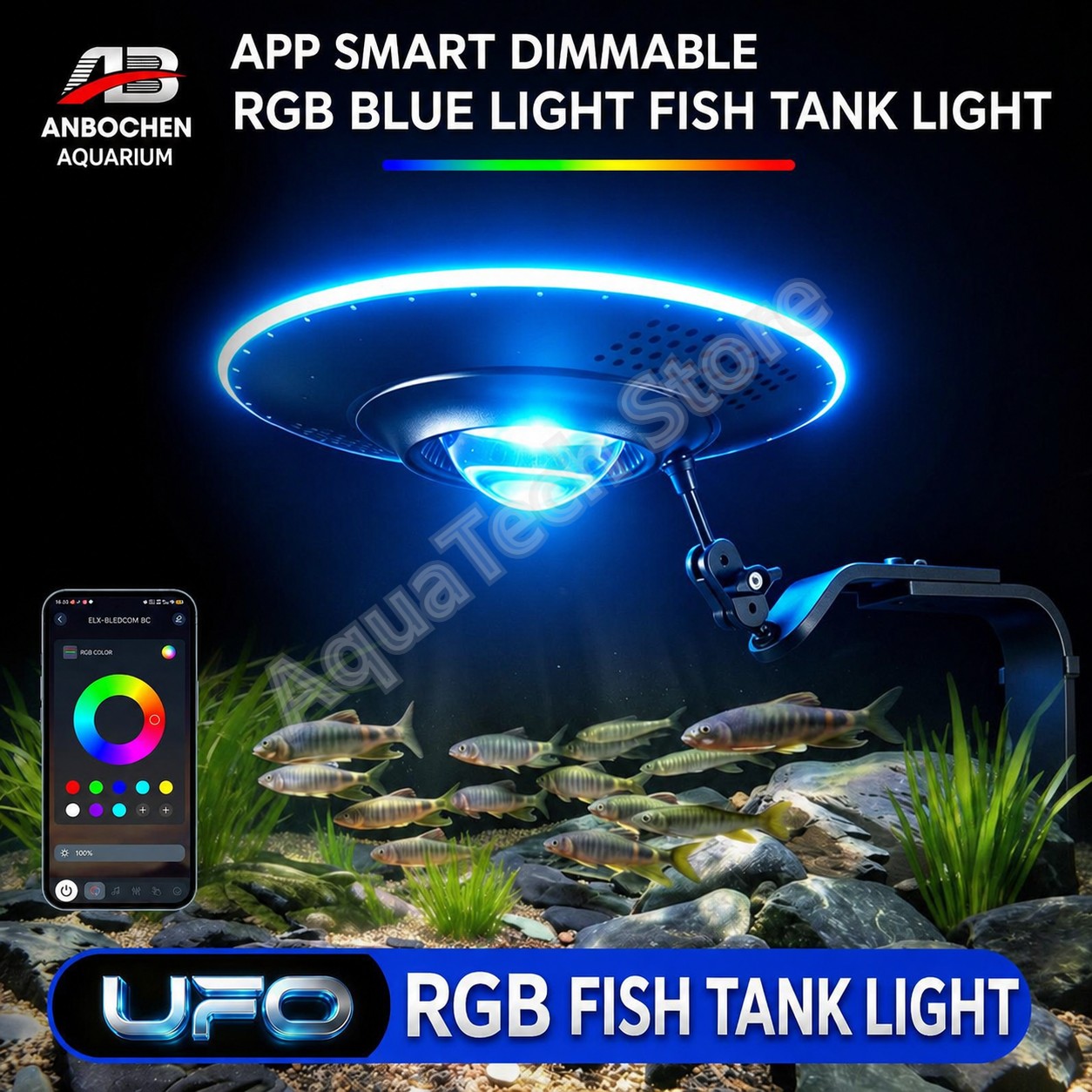 Reef Lighting - Luz LED RGB para aquário ANBOCHEN