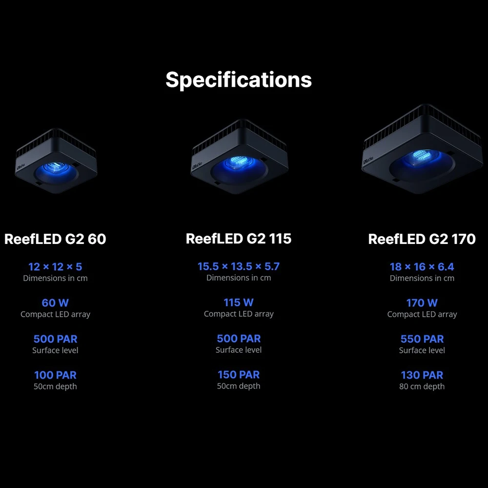 RedSea ReefLED G2 60/115/170 N - Reef Lighting avaliação e preço