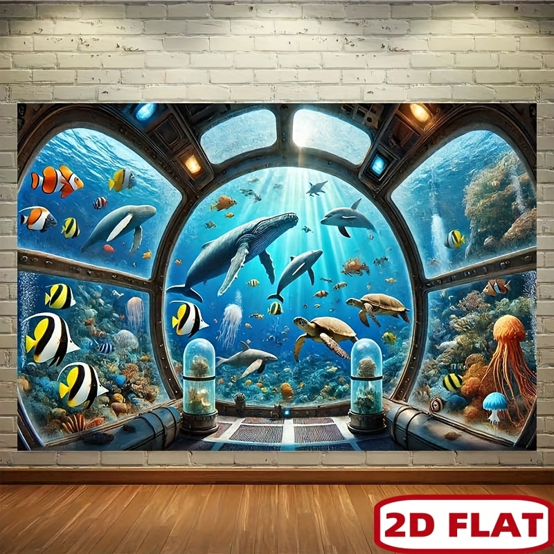 Tapeçaria 2D com Impressão Pla - Ocean Aquarium avaliação e preço