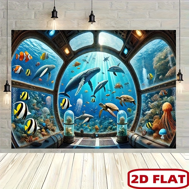 Tapeçaria 2D com Impressão Pla - Ocean Aquarium avaliação e preço