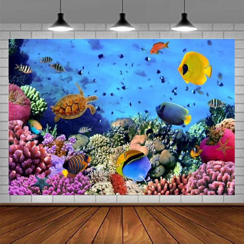 Fundo Fotográfico Subaquático: - Aquarium Marine World avaliação e preço