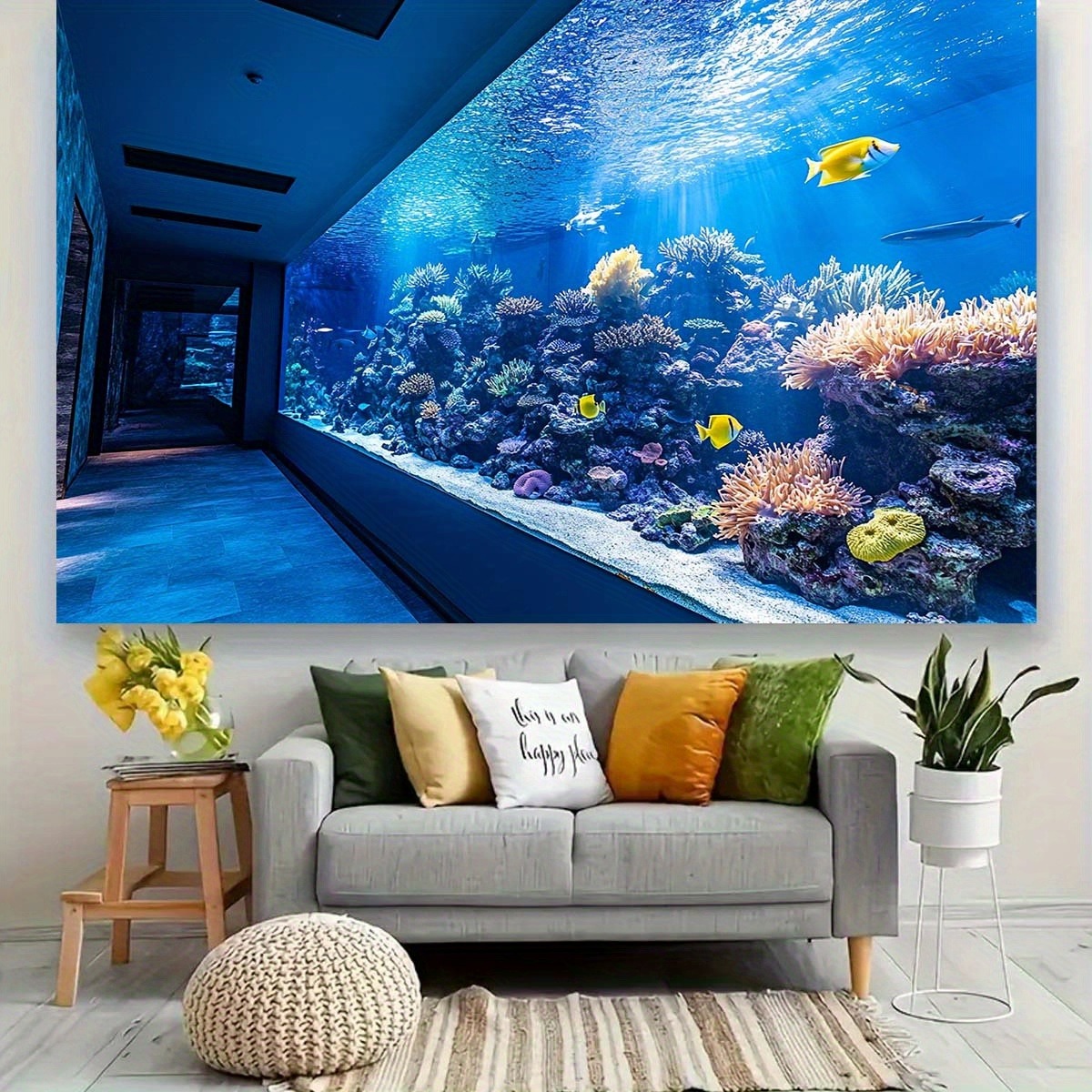 Tapeçaria Vibrante de Aquário  - Reef Aquarium avaliação e preço