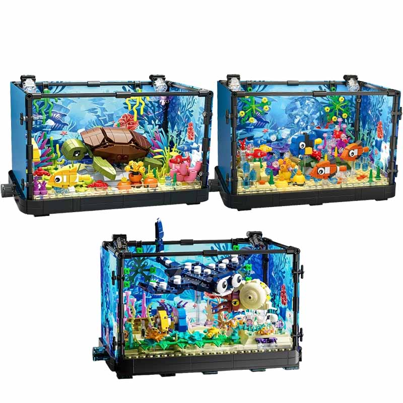 Conjunto de blocos de construç - Aquarium Marine Lights avaliação e preço