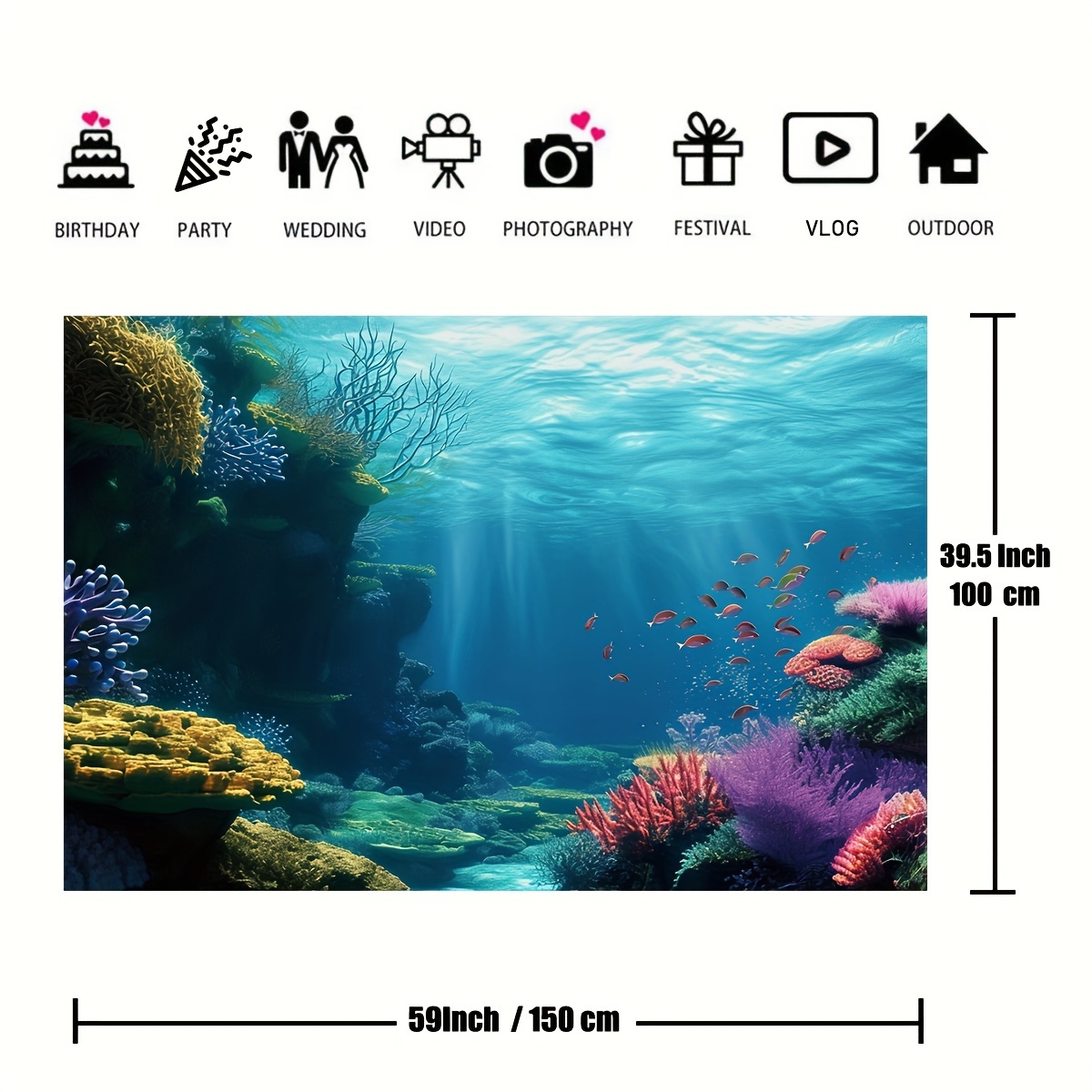 1 unidade de tapeçaria plana 2 - Reef Aquarium avaliação e preço