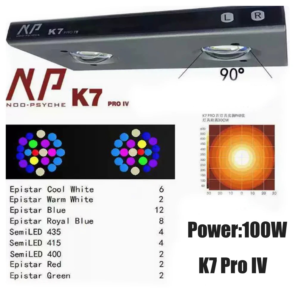 Luz LED para aquário de água s - Reef Aquarium avaliação e preço